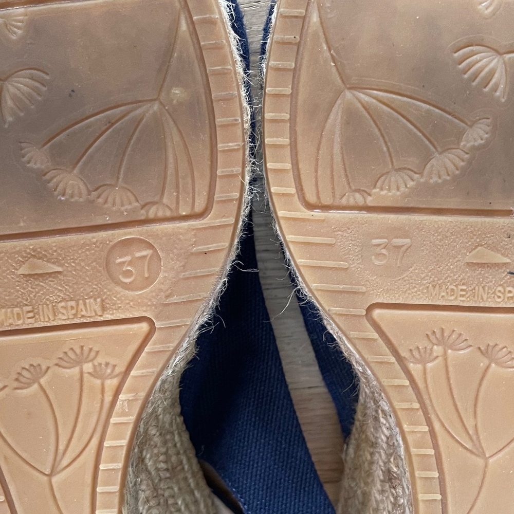 Viscata Navy Slingback Wedges - Picture 12 of 12